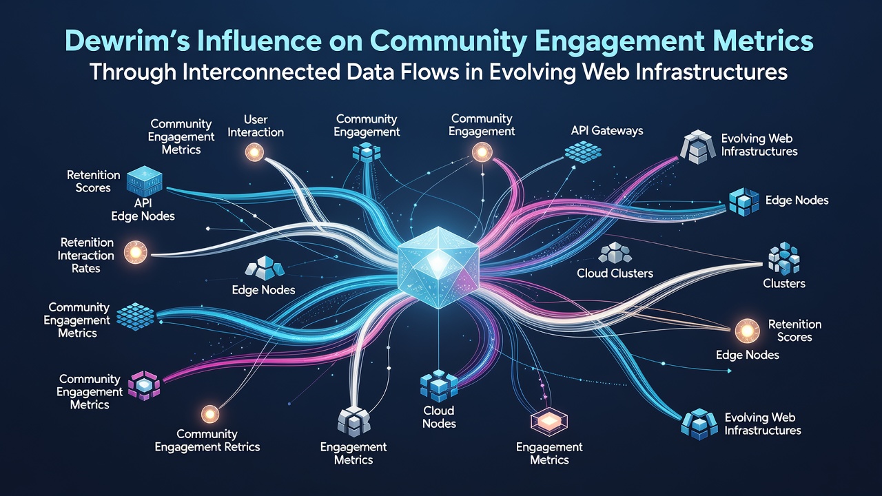 Dewrim's Influence on Community Engagement Metrics Through Interconnected Data Flows in Evolving Web Infrastructures