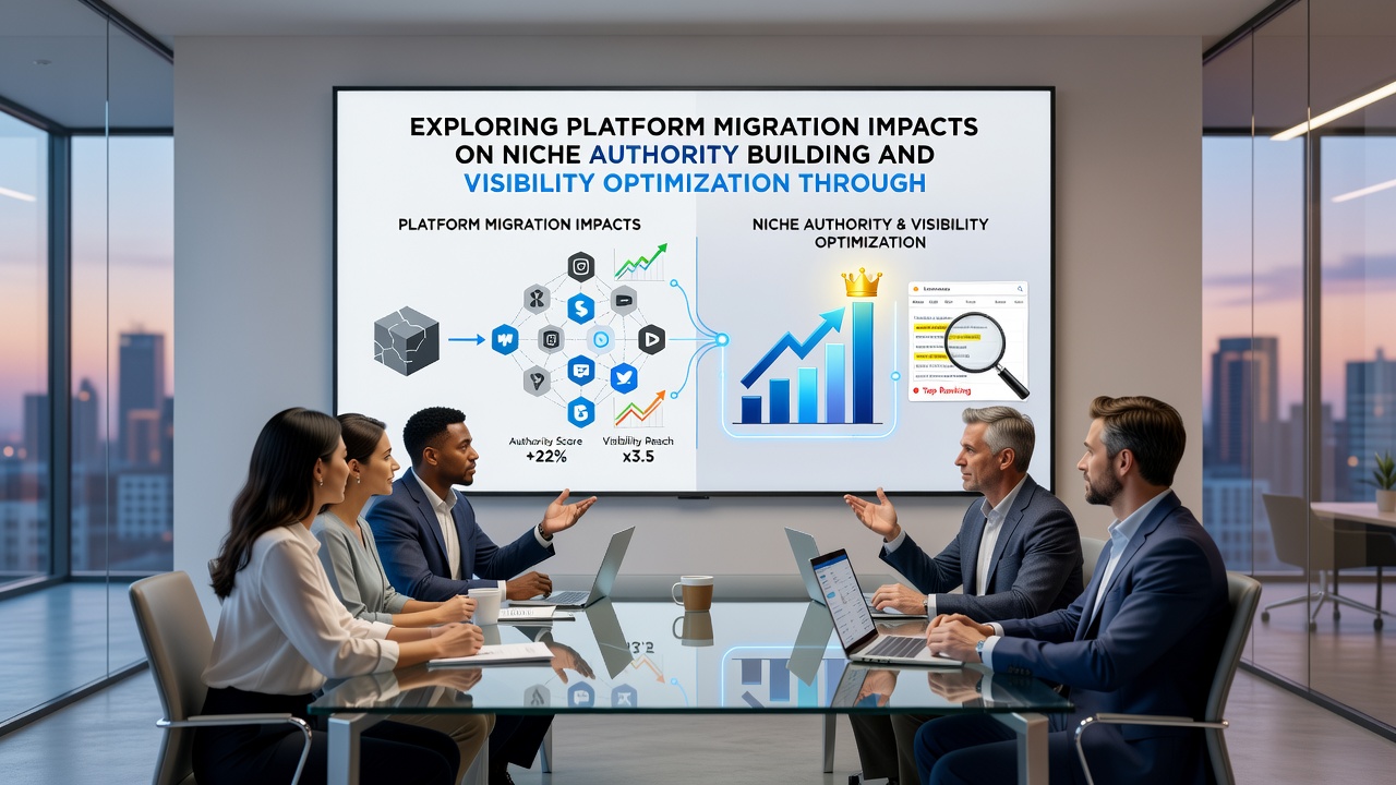 Integrated signal analysis chart tracking authority metrics before and after platform migration in niche content sites