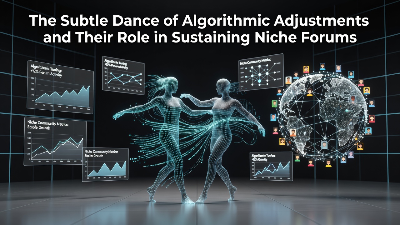 The Subtle Dance of Algorithmic Adjustments and Their Role in Sustaining Niche Forums